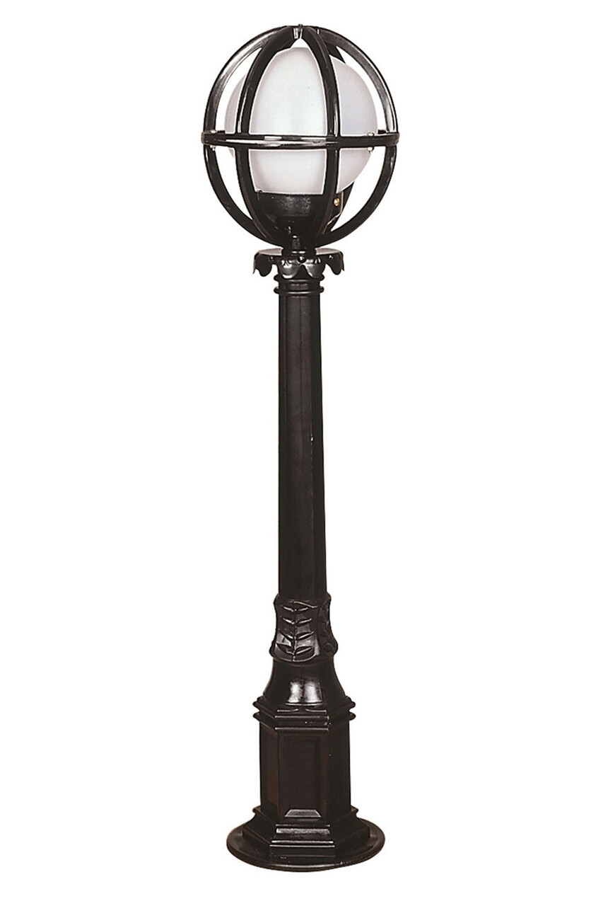 Lampadar de exterior, Opviq, 685AVN1141, Alb/Negru - imagine 4